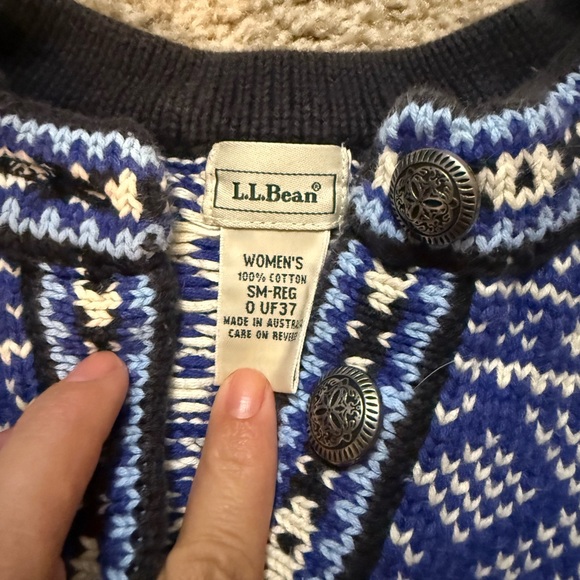 LL Bean Nordic Fair Isle Sweater - Picture 3 of 4